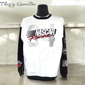 NASCAR Vintage Daytona 500 Racing Sweatshirt Mens Size XL Crew Neck Fleece Lined